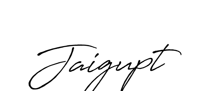 Make a beautiful signature design for name Jaigupt. With this signature (Antro_Vectra_Bolder) style, you can create a handwritten signature for free. Jaigupt signature style 7 images and pictures png