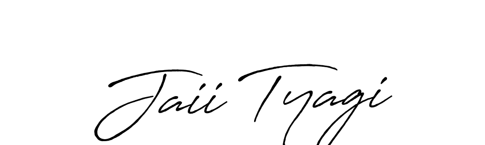 Make a beautiful signature design for name Jaii Tyagi. Use this online signature maker to create a handwritten signature for free. Jaii Tyagi signature style 7 images and pictures png