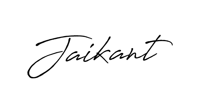 Make a beautiful signature design for name Jaikant. With this signature (Antro_Vectra_Bolder) style, you can create a handwritten signature for free. Jaikant signature style 7 images and pictures png