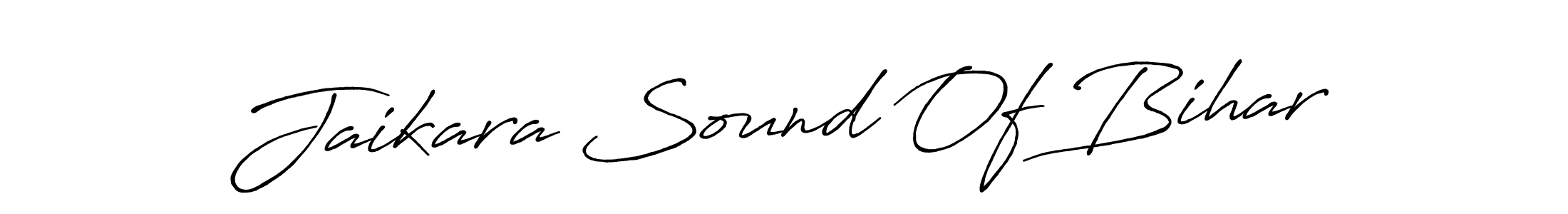 The best way (Antro_Vectra_Bolder) to make a short signature is to pick only two or three words in your name. The name Jaikara Sound Of Bihar include a total of six letters. For converting this name. Jaikara Sound Of Bihar signature style 7 images and pictures png