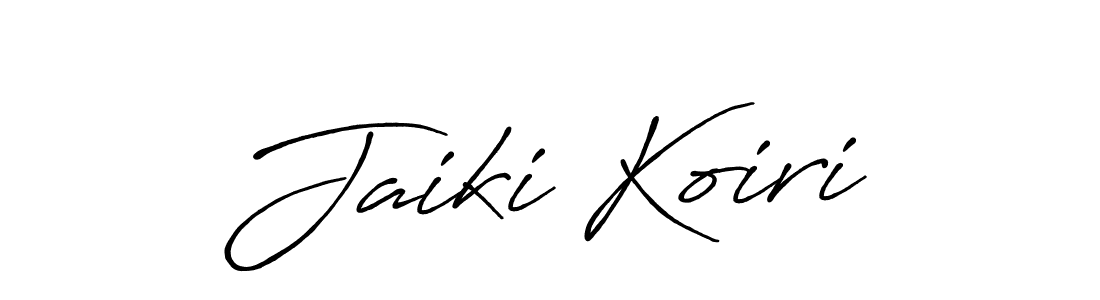 Jaiki Koiri stylish signature style. Best Handwritten Sign (Antro_Vectra_Bolder) for my name. Handwritten Signature Collection Ideas for my name Jaiki Koiri. Jaiki Koiri signature style 7 images and pictures png