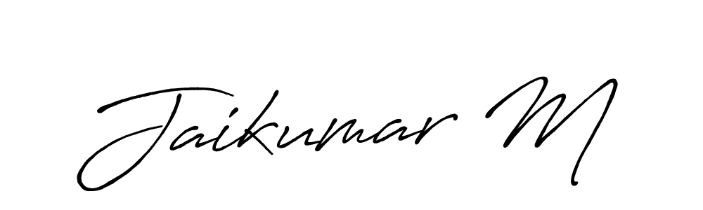 This is the best signature style for the Jaikumar M name. Also you like these signature font (Antro_Vectra_Bolder). Mix name signature. Jaikumar M signature style 7 images and pictures png