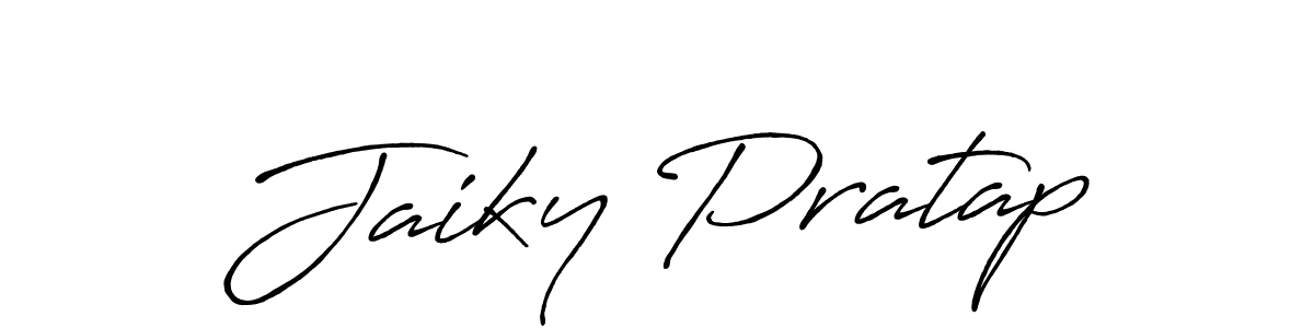 You can use this online signature creator to create a handwritten signature for the name Jaiky Pratap. This is the best online autograph maker. Jaiky Pratap signature style 7 images and pictures png