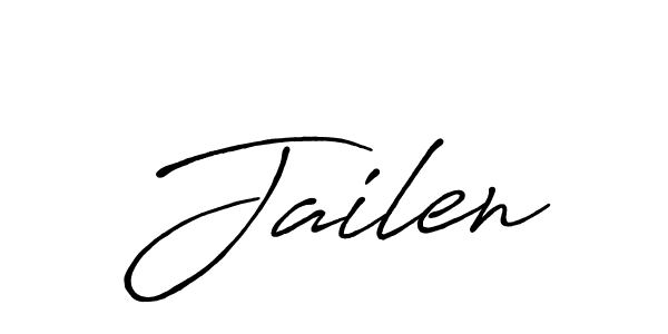 How to make Jailen name signature. Use Antro_Vectra_Bolder style for creating short signs online. This is the latest handwritten sign. Jailen signature style 7 images and pictures png