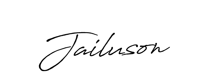 Jailuson stylish signature style. Best Handwritten Sign (Antro_Vectra_Bolder) for my name. Handwritten Signature Collection Ideas for my name Jailuson. Jailuson signature style 7 images and pictures png