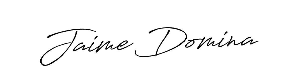 Create a beautiful signature design for name Jaime Domina. With this signature (Antro_Vectra_Bolder) fonts, you can make a handwritten signature for free. Jaime Domina signature style 7 images and pictures png