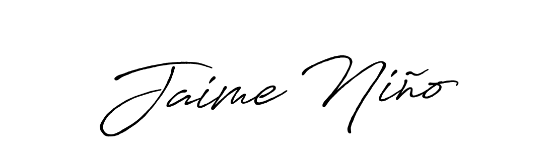 You should practise on your own different ways (Antro_Vectra_Bolder) to write your name (Jaime Niño) in signature. don't let someone else do it for you. Jaime Niño signature style 7 images and pictures png