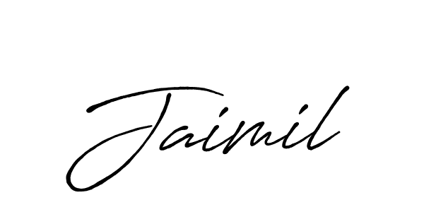 Make a beautiful signature design for name Jaimil. With this signature (Antro_Vectra_Bolder) style, you can create a handwritten signature for free. Jaimil signature style 7 images and pictures png