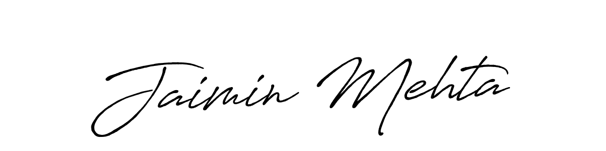 if you are searching for the best signature style for your name Jaimin Mehta. so please give up your signature search. here we have designed multiple signature styles  using Antro_Vectra_Bolder. Jaimin Mehta signature style 7 images and pictures png