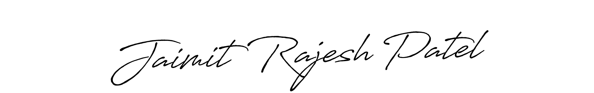 Jaimit Rajesh Patel stylish signature style. Best Handwritten Sign (Antro_Vectra_Bolder) for my name. Handwritten Signature Collection Ideas for my name Jaimit Rajesh Patel. Jaimit Rajesh Patel signature style 7 images and pictures png