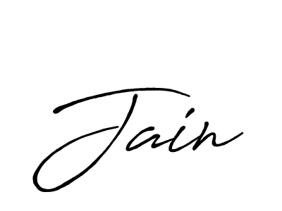 Create a beautiful signature design for name Jain. With this signature (Antro_Vectra_Bolder) fonts, you can make a handwritten signature for free. Jain signature style 7 images and pictures png