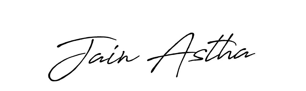 How to make Jain Astha signature? Antro_Vectra_Bolder is a professional autograph style. Create handwritten signature for Jain Astha name. Jain Astha signature style 7 images and pictures png