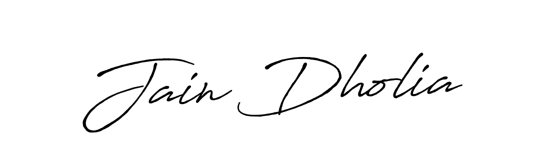 Design your own signature with our free online signature maker. With this signature software, you can create a handwritten (Antro_Vectra_Bolder) signature for name Jain Dholia. Jain Dholia signature style 7 images and pictures png