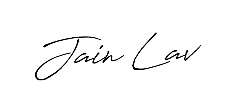 The best way (Antro_Vectra_Bolder) to make a short signature is to pick only two or three words in your name. The name Jain Lav include a total of six letters. For converting this name. Jain Lav signature style 7 images and pictures png