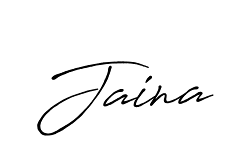 How to make Jaina name signature. Use Antro_Vectra_Bolder style for creating short signs online. This is the latest handwritten sign. Jaina signature style 7 images and pictures png