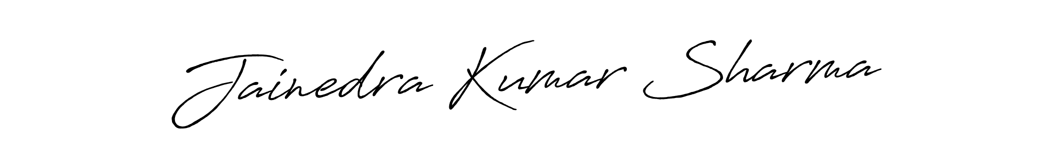 Make a beautiful signature design for name Jainedra Kumar Sharma. With this signature (Antro_Vectra_Bolder) style, you can create a handwritten signature for free. Jainedra Kumar Sharma signature style 7 images and pictures png