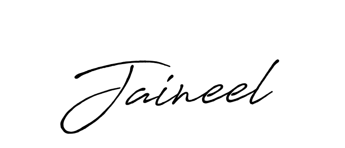 Similarly Antro_Vectra_Bolder is the best handwritten signature design. Signature creator online .You can use it as an online autograph creator for name Jaineel. Jaineel signature style 7 images and pictures png