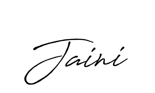 How to make Jaini signature? Antro_Vectra_Bolder is a professional autograph style. Create handwritten signature for Jaini name. Jaini signature style 7 images and pictures png