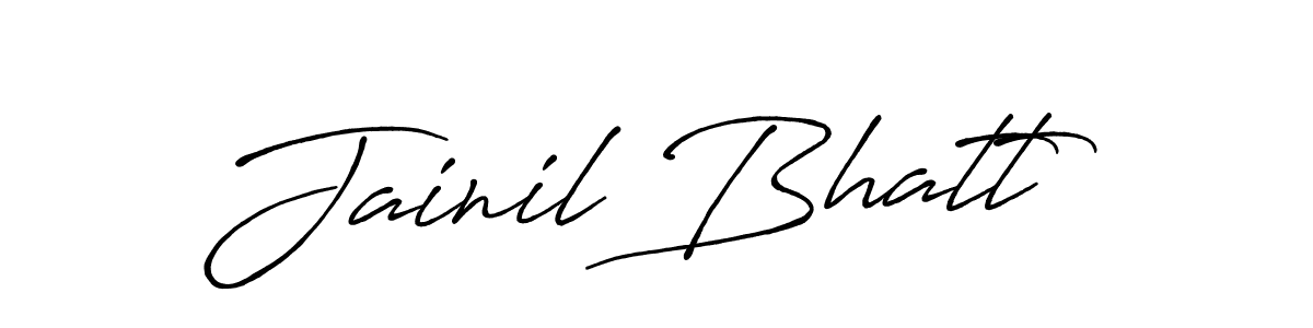 Use a signature maker to create a handwritten signature online. With this signature software, you can design (Antro_Vectra_Bolder) your own signature for name Jainil Bhatt. Jainil Bhatt signature style 7 images and pictures png