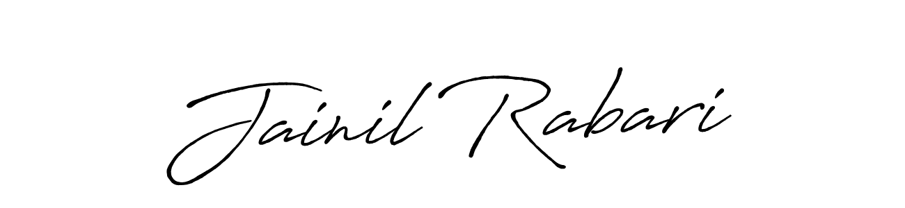 How to Draw Jainil Rabari signature style? Antro_Vectra_Bolder is a latest design signature styles for name Jainil Rabari. Jainil Rabari signature style 7 images and pictures png