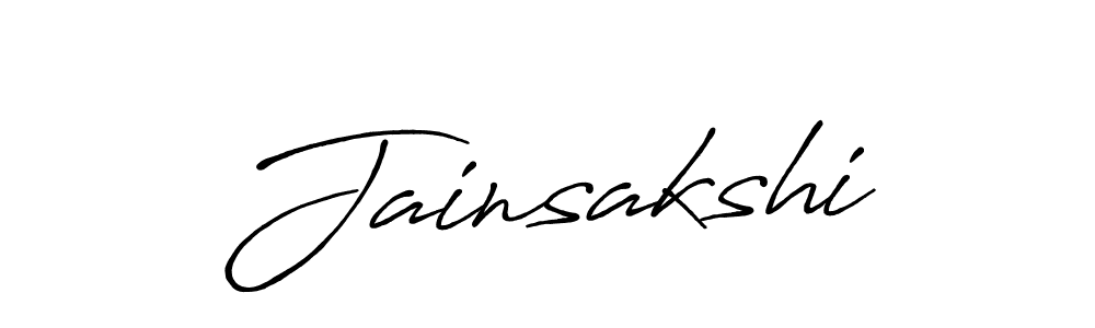 Make a beautiful signature design for name Jainsakshi. Use this online signature maker to create a handwritten signature for free. Jainsakshi signature style 7 images and pictures png