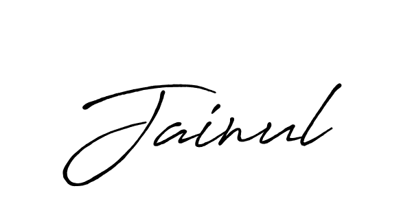 How to make Jainul name signature. Use Antro_Vectra_Bolder style for creating short signs online. This is the latest handwritten sign. Jainul signature style 7 images and pictures png