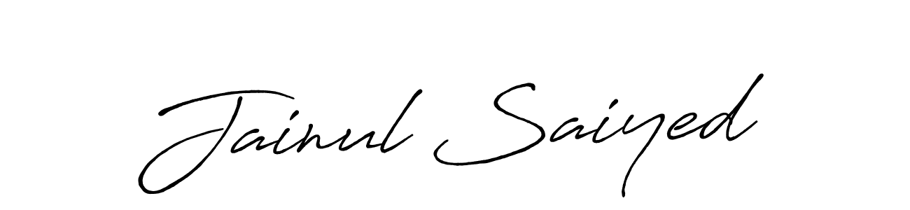 Also You can easily find your signature by using the search form. We will create Jainul Saiyed name handwritten signature images for you free of cost using Antro_Vectra_Bolder sign style. Jainul Saiyed signature style 7 images and pictures png