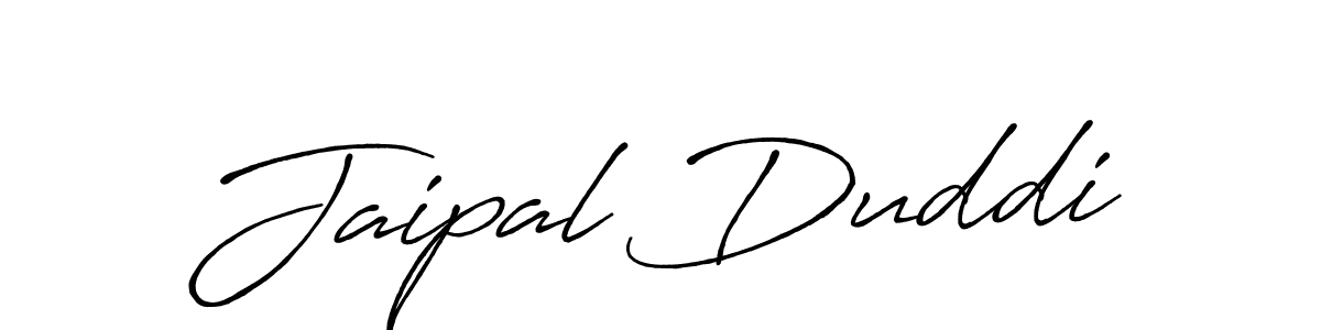 Design your own signature with our free online signature maker. With this signature software, you can create a handwritten (Antro_Vectra_Bolder) signature for name Jaipal Duddi. Jaipal Duddi signature style 7 images and pictures png