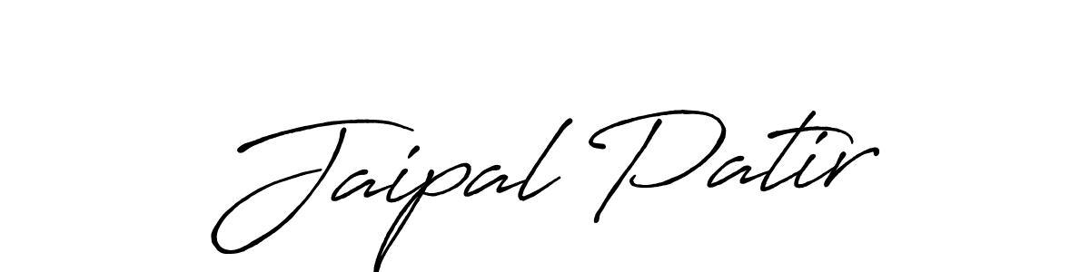 How to make Jaipal Patir signature? Antro_Vectra_Bolder is a professional autograph style. Create handwritten signature for Jaipal Patir name. Jaipal Patir signature style 7 images and pictures png