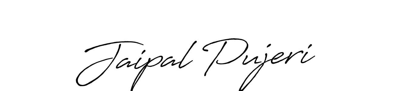 Use a signature maker to create a handwritten signature online. With this signature software, you can design (Antro_Vectra_Bolder) your own signature for name Jaipal Pujeri. Jaipal Pujeri signature style 7 images and pictures png