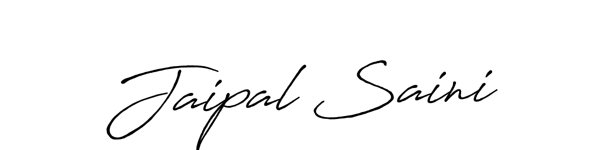 How to make Jaipal Saini name signature. Use Antro_Vectra_Bolder style for creating short signs online. This is the latest handwritten sign. Jaipal Saini signature style 7 images and pictures png