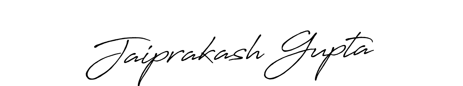 Create a beautiful signature design for name Jaiprakash Gupta. With this signature (Antro_Vectra_Bolder) fonts, you can make a handwritten signature for free. Jaiprakash Gupta signature style 7 images and pictures png