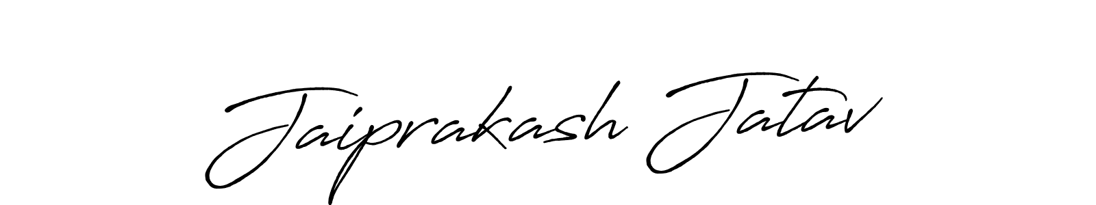 Design your own signature with our free online signature maker. With this signature software, you can create a handwritten (Antro_Vectra_Bolder) signature for name Jaiprakash Jatav. Jaiprakash Jatav signature style 7 images and pictures png