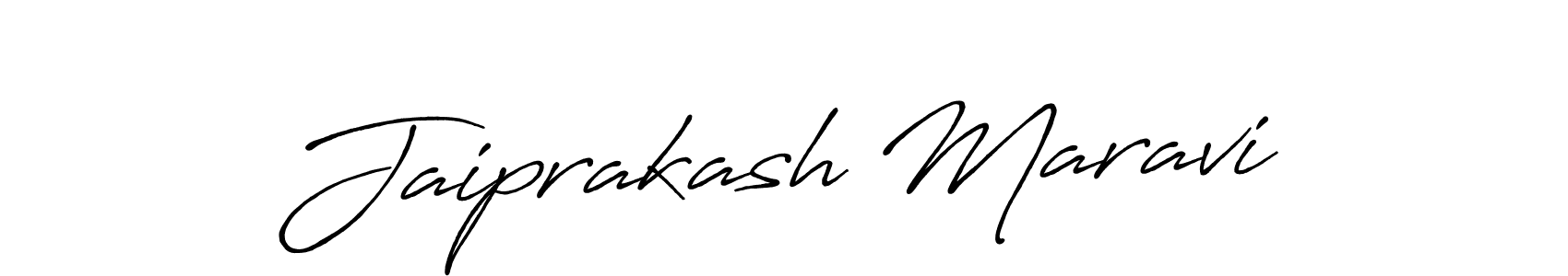 Make a beautiful signature design for name Jaiprakash Maravi. With this signature (Antro_Vectra_Bolder) style, you can create a handwritten signature for free. Jaiprakash Maravi signature style 7 images and pictures png