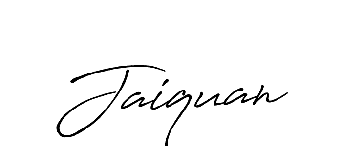 How to make Jaiquan name signature. Use Antro_Vectra_Bolder style for creating short signs online. This is the latest handwritten sign. Jaiquan signature style 7 images and pictures png