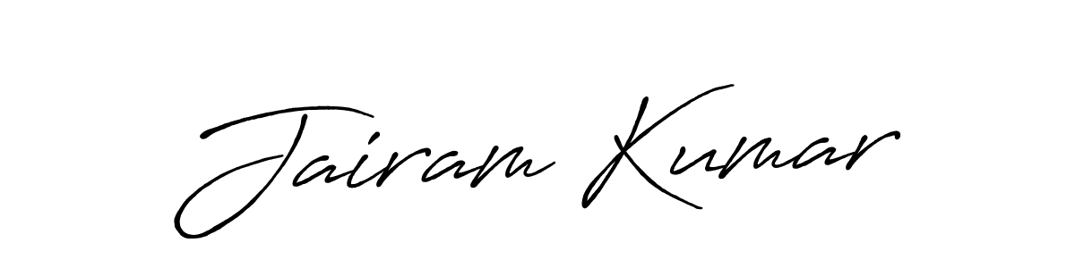 Also we have Jairam Kumar name is the best signature style. Create professional handwritten signature collection using Antro_Vectra_Bolder autograph style. Jairam Kumar signature style 7 images and pictures png