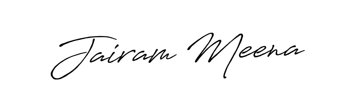if you are searching for the best signature style for your name Jairam Meena. so please give up your signature search. here we have designed multiple signature styles  using Antro_Vectra_Bolder. Jairam Meena signature style 7 images and pictures png