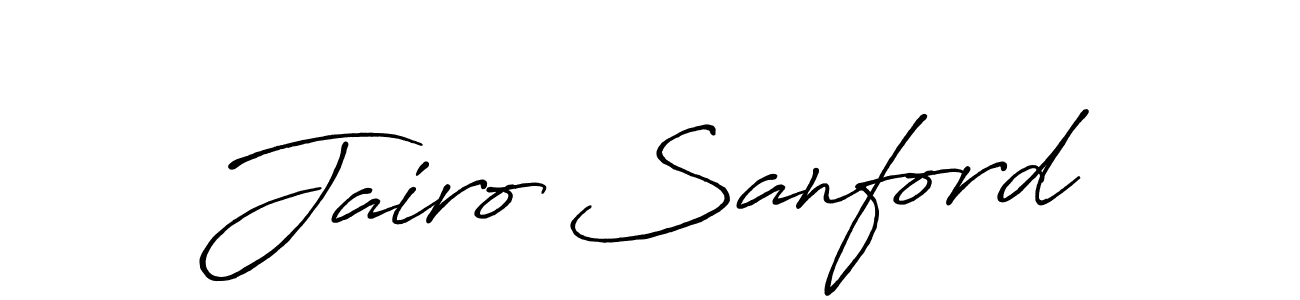 Create a beautiful signature design for name Jairo Sanford. With this signature (Antro_Vectra_Bolder) fonts, you can make a handwritten signature for free. Jairo Sanford signature style 7 images and pictures png