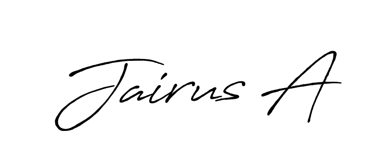 The best way (Antro_Vectra_Bolder) to make a short signature is to pick only two or three words in your name. The name Jairus A include a total of six letters. For converting this name. Jairus A signature style 7 images and pictures png