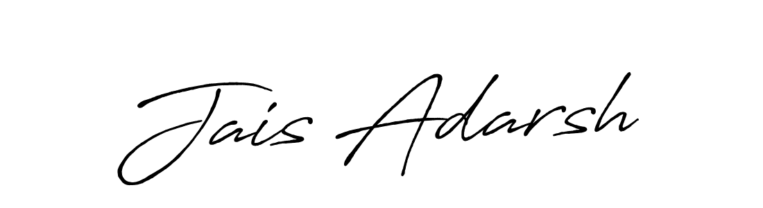 Create a beautiful signature design for name Jais Adarsh. With this signature (Antro_Vectra_Bolder) fonts, you can make a handwritten signature for free. Jais Adarsh signature style 7 images and pictures png