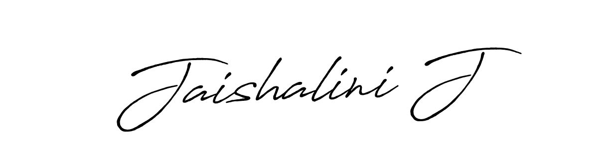 Also You can easily find your signature by using the search form. We will create Jaishalini J name handwritten signature images for you free of cost using Antro_Vectra_Bolder sign style. Jaishalini J signature style 7 images and pictures png