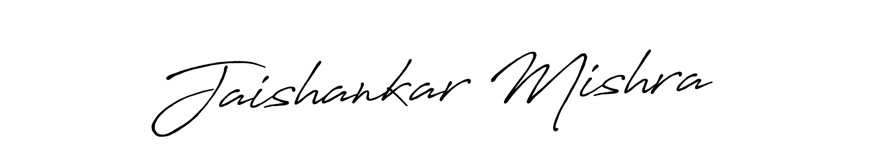 How to make Jaishankar Mishra name signature. Use Antro_Vectra_Bolder style for creating short signs online. This is the latest handwritten sign. Jaishankar Mishra signature style 7 images and pictures png