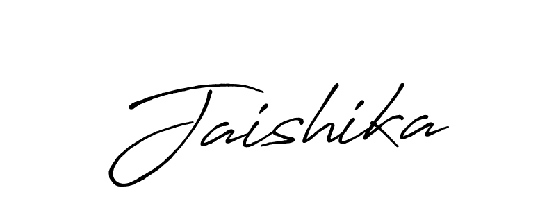 Create a beautiful signature design for name Jaishika. With this signature (Antro_Vectra_Bolder) fonts, you can make a handwritten signature for free. Jaishika signature style 7 images and pictures png