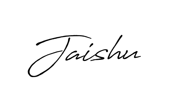 Also we have Jaishu name is the best signature style. Create professional handwritten signature collection using Antro_Vectra_Bolder autograph style. Jaishu signature style 7 images and pictures png