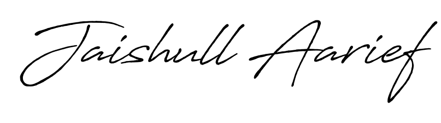 Also we have Jaishull Aarief name is the best signature style. Create professional handwritten signature collection using Antro_Vectra_Bolder autograph style. Jaishull Aarief signature style 7 images and pictures png