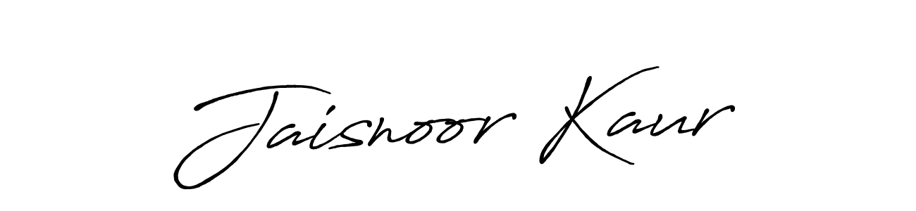 How to make Jaisnoor Kaur signature? Antro_Vectra_Bolder is a professional autograph style. Create handwritten signature for Jaisnoor Kaur name. Jaisnoor Kaur signature style 7 images and pictures png