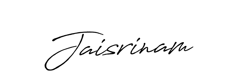 Once you've used our free online signature maker to create your best signature Antro_Vectra_Bolder style, it's time to enjoy all of the benefits that Jaisrinam name signing documents. Jaisrinam signature style 7 images and pictures png