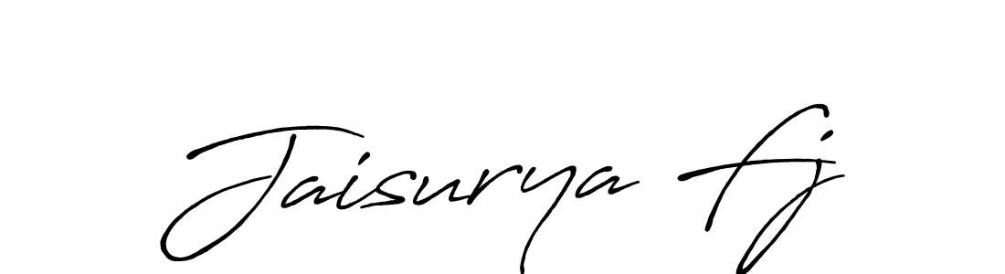 You should practise on your own different ways (Antro_Vectra_Bolder) to write your name (Jaisurya Fj) in signature. don't let someone else do it for you. Jaisurya Fj signature style 7 images and pictures png