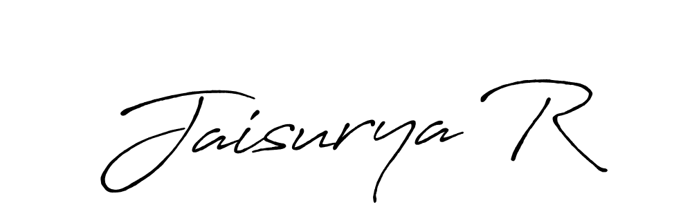Make a beautiful signature design for name Jaisurya R. Use this online signature maker to create a handwritten signature for free. Jaisurya R signature style 7 images and pictures png