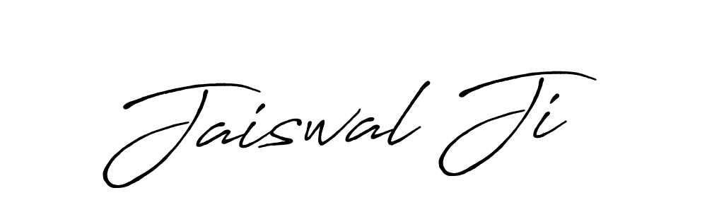 Design your own signature with our free online signature maker. With this signature software, you can create a handwritten (Antro_Vectra_Bolder) signature for name Jaiswal Ji. Jaiswal Ji signature style 7 images and pictures png